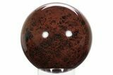 Huge, Polished Mahogany Obsidian Sphere - Mexico #242288-1